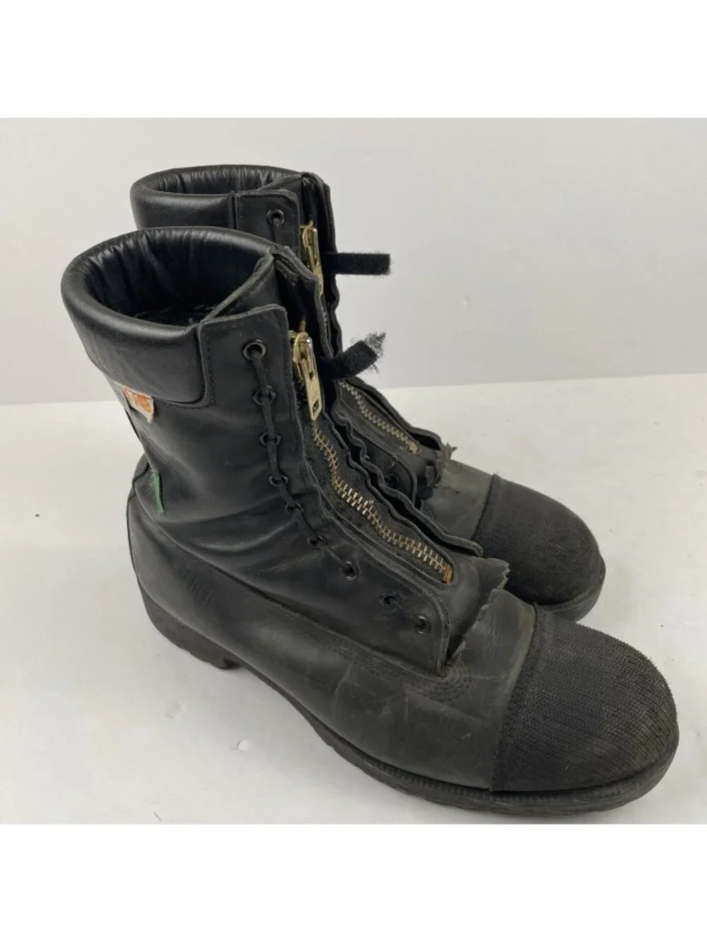 Black Diamond NFPA Steel Toe Firefighter Boots Mens 12 XW Front Zip Crosstech